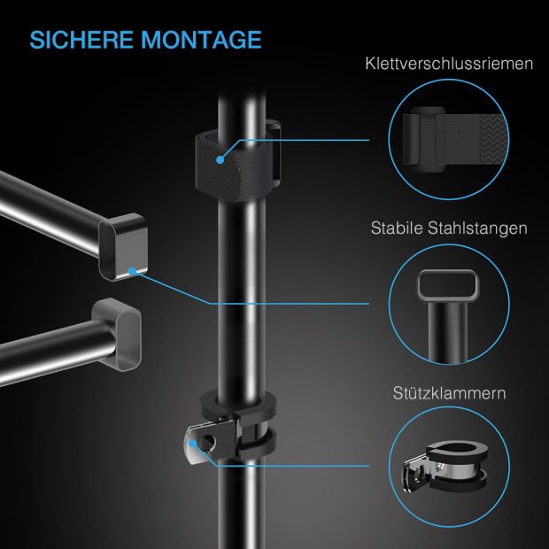 AC Infinity 60 cm x 120 cm Grow-Zelt-Verstärkungs- und Montagestangen