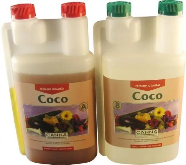 CANNA Coco Dünger Set mit je 1 Liter A und 1 Liter B für Kokossubstrat