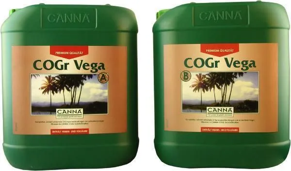 Canna CoGr Vega Dünger Set mit je 10 Litern A und 10 Litern B für Wachstum